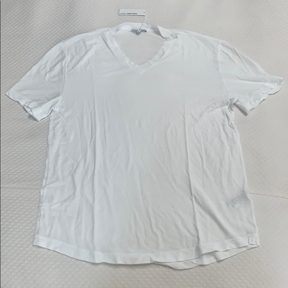 James perse v neck white tee
